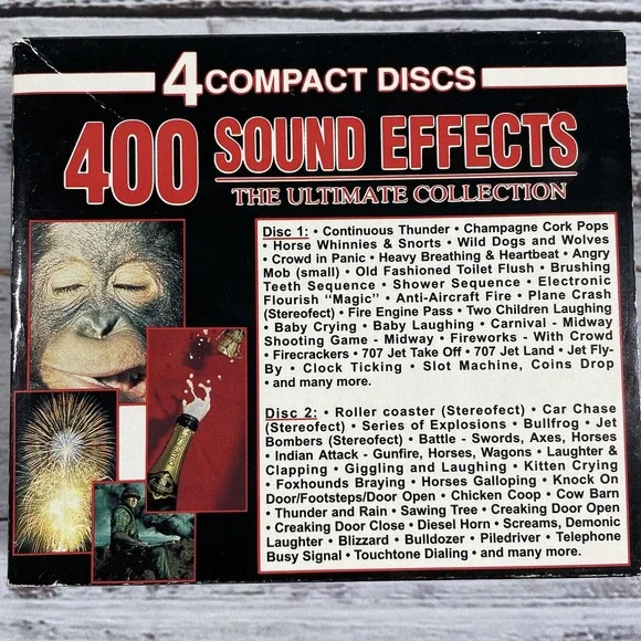 400 SOUND EFFECTS THE ULTIMATE COLLECTION 1994 Halloween 4CD SET - Picture 1 of 4